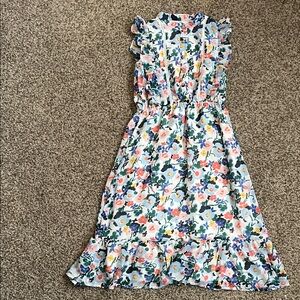 Janie & Jack Floral Ruffle Midi Dress